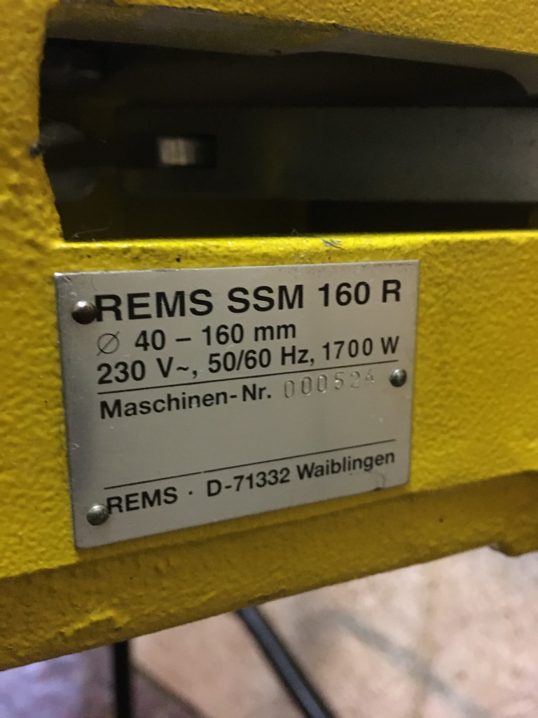 REMS SSM 160R PVC rør svejsemaskine - Multimontøren